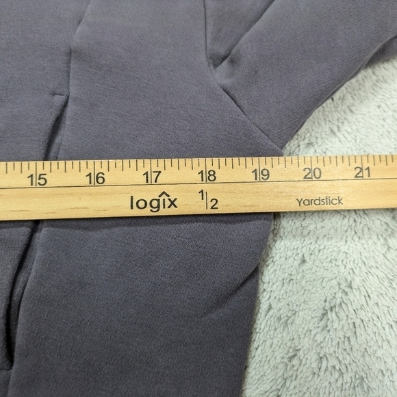 Athleta Girl Jacket Kids L/12 Purple Dusk Violet Retroactive Midi Full Zip Hood  - Picture 3 of 9